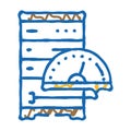 performance tuning database icon doodle illustration