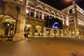 Performance in Vienna State Opera House in night Royalty Free Stock Photo