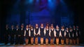 The performance of the vocal chorus at the Palace of culture.