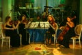 The performance of the women`s Symphony string Quartet. Royalty Free Stock Photo