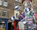 Performer at Edinburgh Fringe Festival Royalty Free Stock Photo