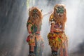 The Performer of Rampak Buto Traditional mask folk dance in Yogyakarta Indonesia