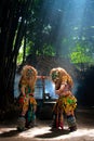 The Performer of Rampak Buto Traditional mask folk dance in Yogyakarta Indonesia