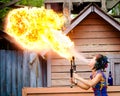 Performer at renaissance festival