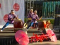 Performers at Japanese spring festival