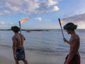 Performers at a Luau in Hawaii