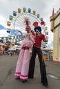 Performers Luna Park Royalty Free Stock Photo