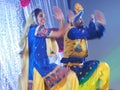 Bhangra Dancers performing on stage