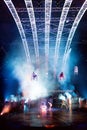 Performers skipping Rope at Cirque du Soleils show Quidam