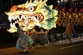 Seoul, South Korea-April 29, 2017: Performers take part in a lantern parade to celebrate Buddha`s birthday