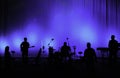 Performing Band in Silhouette