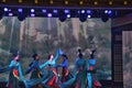 performing Chinese dance