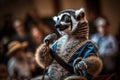 Performing Lemur Stuns Audience in AwardWinning Shot Royalty Free Stock Photo