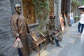Performing street artists in Chengdu