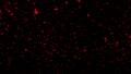 Perfect red particles embers on background. Abstract dark glitter fire particles lights texture or texture overlays. Design