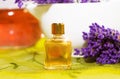 Perfume with blossoms of Lavender Royalty Free Stock Photo