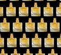 Perfume bottle elegant liquid luxury cosmetic o glamour n background scented