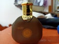 Perfume bottle close-up