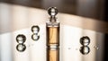 Perfume Bottle with Crystal Accents on Reflective Surface 20260106 stock Royalty Free Stock Photo