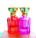 Perfume bottle full of perfume - romantic perfume - pink perfume