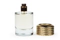 Perfume bottle isolated on white background close up Royalty Free Stock Photo
