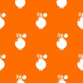 Perfume bottle modern pattern vector orange