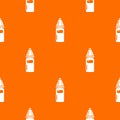 Perfume bottle pattern vector orange Royalty Free Stock Photo