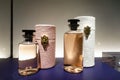 Perfume bottle in showcase Royalty Free Stock Photo