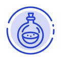 Perfume, Bottle, Toilette, Spray Blue Dotted Line Line Icon