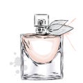 Perfume bottle vector. Trendy print. Fashion & Style. Perfume. Perfume watercolor.