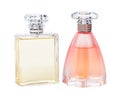 Perfume Bottles isolated against a white background Royalty Free Stock Photo