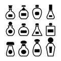 Perfume bottles vector Royalty Free Stock Photo