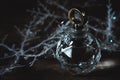 Perfume and Christmas decorations Royalty Free Stock Photo