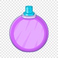 Perfume flacon icon, cartoon style