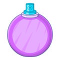 Perfume flacon icon, cartoon style Royalty Free Stock Photo