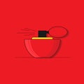 perfume flat illustration. Modern vector card concept for design Royalty Free Stock Photo