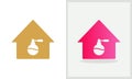 Perfume House logo design. Home logo with Perfume concept vector. Perfume and Home logo design