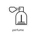 Perfume icon. Trendy modern flat linear vector Perfume icon on w