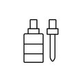 Perfume icon vector. Aroma illustration sign. Beauty symbol. Cosmetics logo.