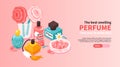 Perfume Isometric Web Banner