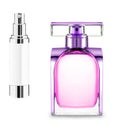 Perfume and light spray bottle Royalty Free Stock Photo