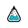 Perfume Love Lab potion icon design template, Unique and simple logo