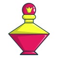 Perfume of the princess icon, cartoon style