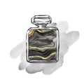 Perfume print luxury composition Inkscapes. Watercolour texture, marbling, alcohol ink, kintsugi style and liquid marble
