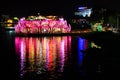 Hue Perfume River Riverbank At Night, Vietnam