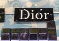 Perfume Sauvage perfume brand Dior, owned by French corporation Christian Dior in the shopping center on January 15, 2020 at Royalty Free Stock Photo