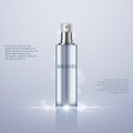 Perfume Spray Bottle on abstract background, vector