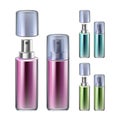 Perfume Sprayer Bottles Collection Set Vector Royalty Free Stock Photo