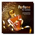 Perfume For Women Creative Promo Poster Vector Royalty Free Stock Photo