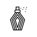 Black line icon for Perfumes, fragrance and cosmetic